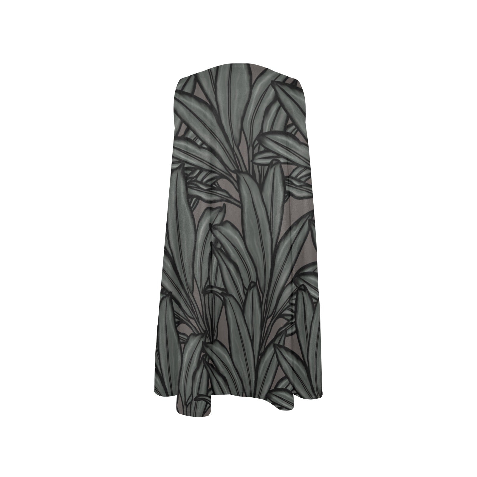 La'i Ti-Leaf Hawaiian Print Sleeveless A-Line Pocket Dress