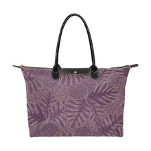 Load image into Gallery viewer, Ulu Breadfruit Hawaiian Print Purple Single Shoulder Handbag