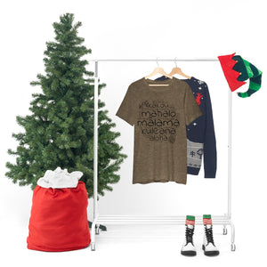 Hawaiian 'Olelo Hawai'i Kuleana with Kalo Plant T-Shirt, Unisex Jersey Short Sleeve Tee