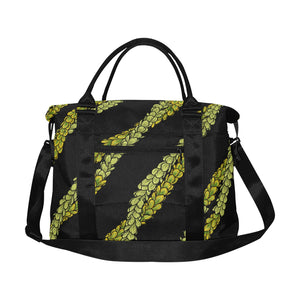 Pakalana Lei Hawaiian Print Design Travel Duffle Bag Large Capacity