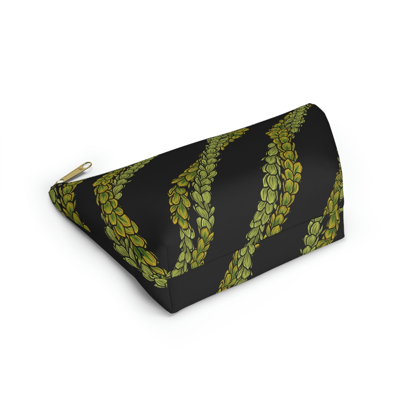 Pakalana Lei Black Background Accessory Pouch w T-bottom