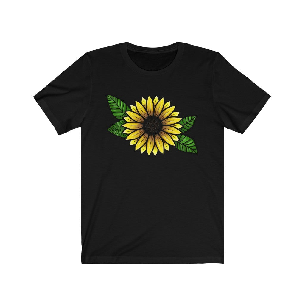 Be A Sunflower - Hand drawn Sunflower Graphic Unisex Jersey Short Sleeve Tee