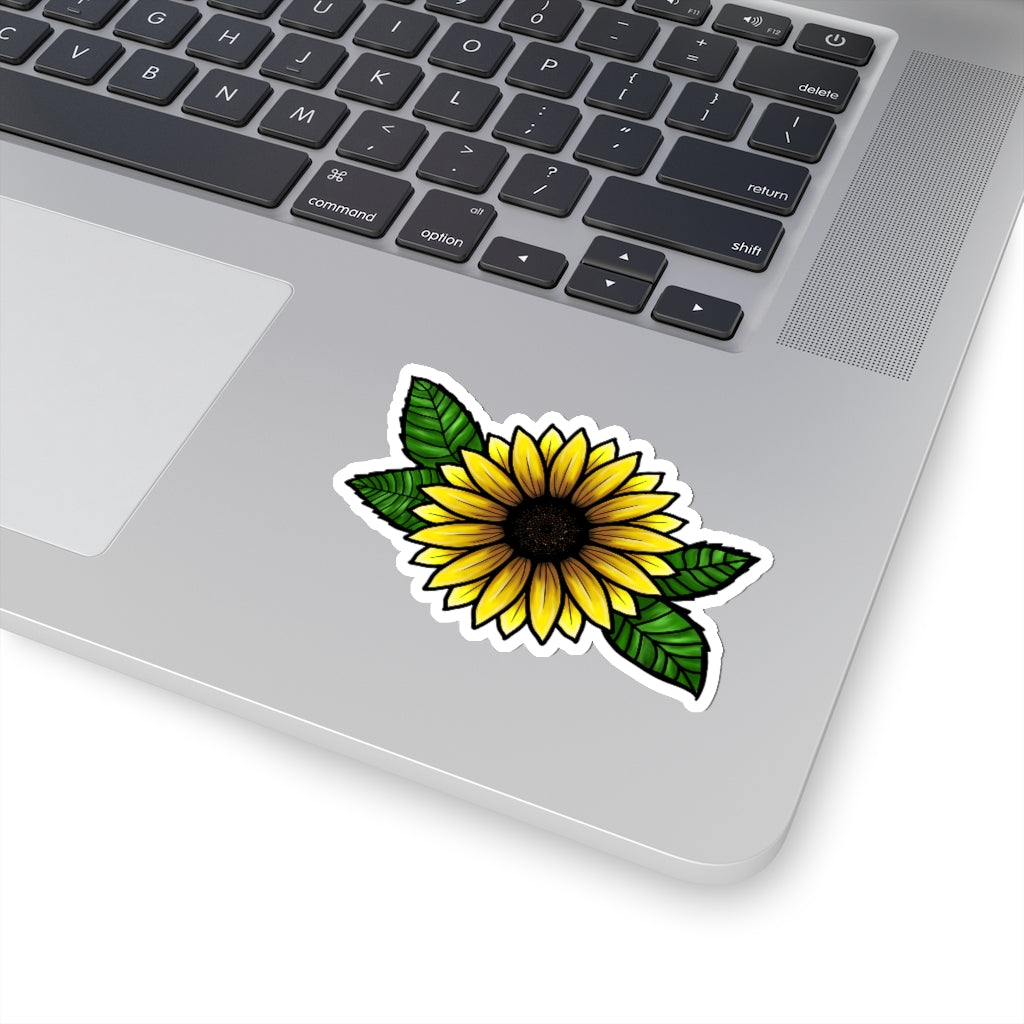 Hand-drawn Sunflower Kiss-Cut Stickers