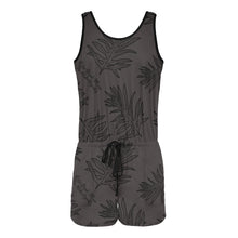 Load image into Gallery viewer, Laua&#39;e Fern Hawaiian Print Romper Vest Short Jumpsuit