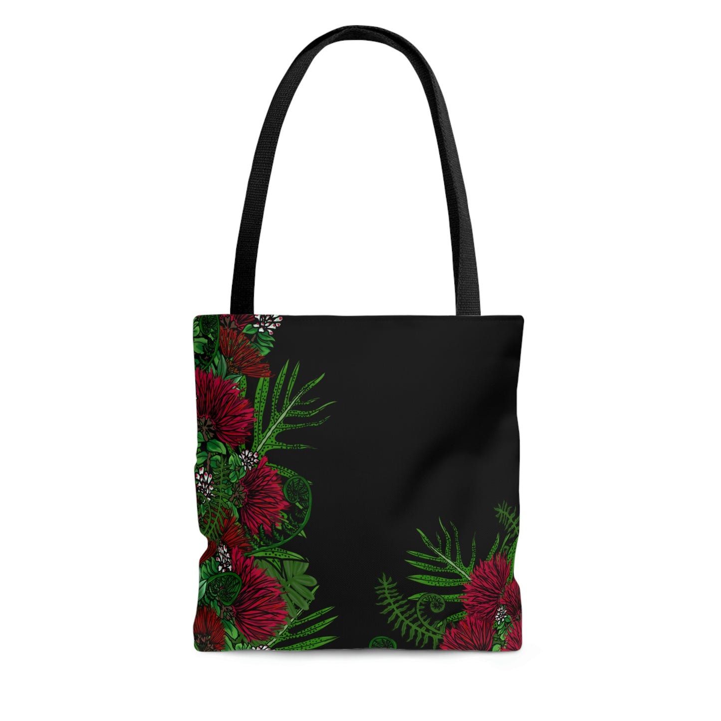 'Ohi'a Lehua and Hawaiian Fern Print Tote Bag