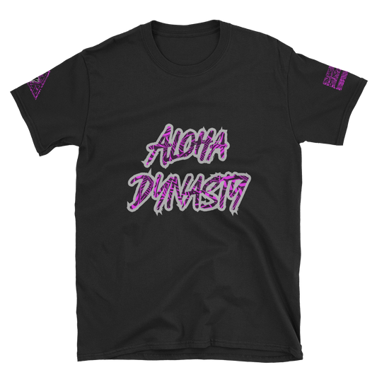 Rare Breed Aloha Dynasty, Hot Pink Tribal Short-Sleeve Unisex T-Shirt