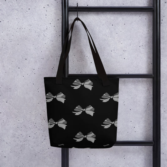 Hand-drawn Bow Design Tote bag