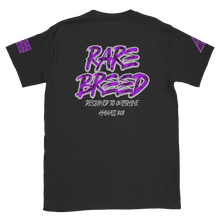 Load image into Gallery viewer, Rare Breed Aloha Dynasty, Purple Neon Hala Design - Short-Sleeve Unisex T-Shirt