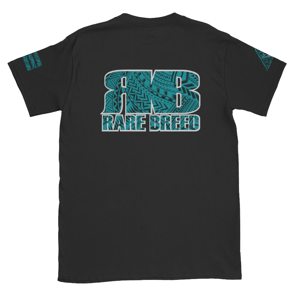 Rare Breed Hawai'i, Teal Tribal Short-Sleeve Unisex T-Shirt
