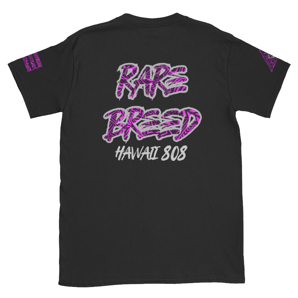 Rare Breed Aloha Dynasty, Hot Pink Tribal Short-Sleeve Unisex T-Shirt