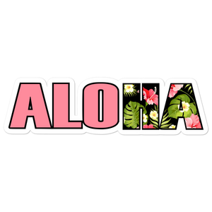 ALOHA Floral Sticker