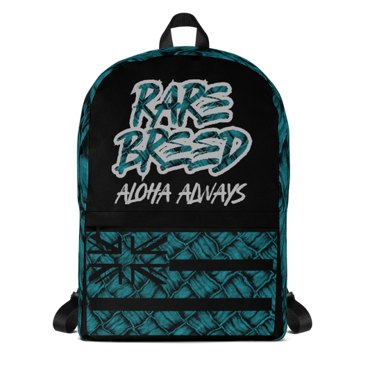 Rare Breed Aloha Always, Teal Hala Design - Backpack