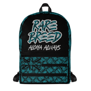 Rare Breed Aloha Always, Teal Hala Design - Backpack