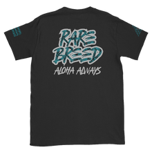 Load image into Gallery viewer, Rare Breed Aloha Dynasty, Teal Lauhala Print Short-Sleeve Unisex T-Shirt