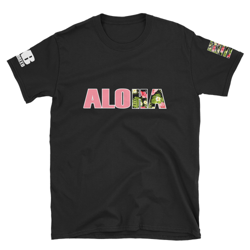ALOHA Shaka Floral Short-Sleeve Unisex T-Shirt