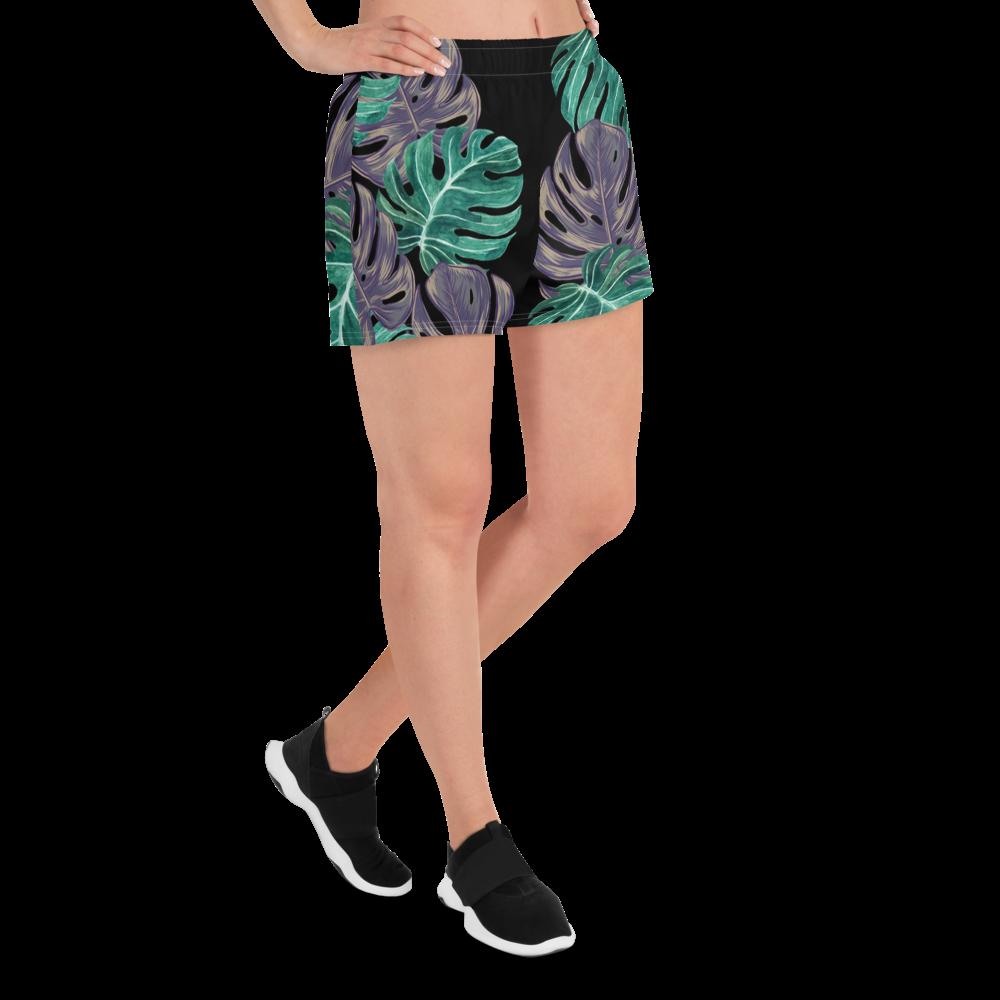 Monstera Women's Athletic Short Shorts