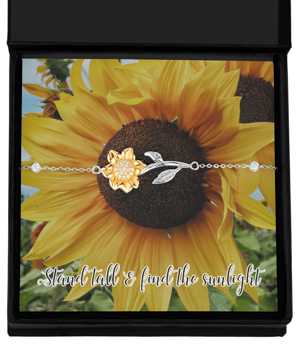 Stand Tall & Find the Sunlight - Sunflower Bracelet