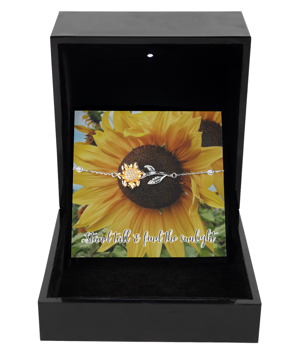 Stand Tall & Find the Sunlight - Sunflower Bracelet