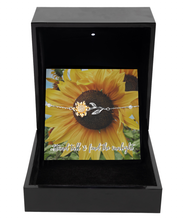Load image into Gallery viewer, Stand Tall &amp; Find the Sunlight - Sunflower Bracelet