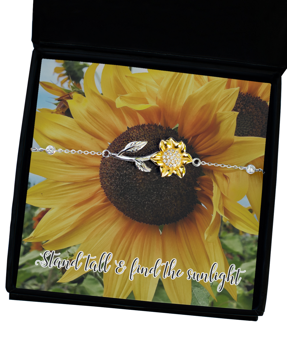 Stand Tall & Find the Sunlight - Sunflower Bracelet