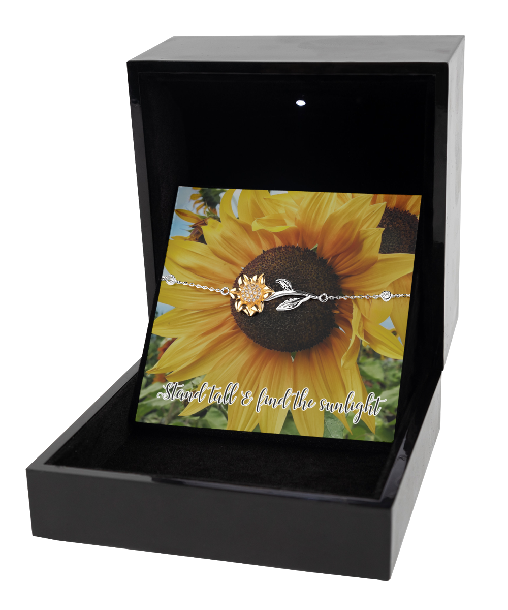 Stand Tall & Find the Sunlight - Sunflower Bracelet