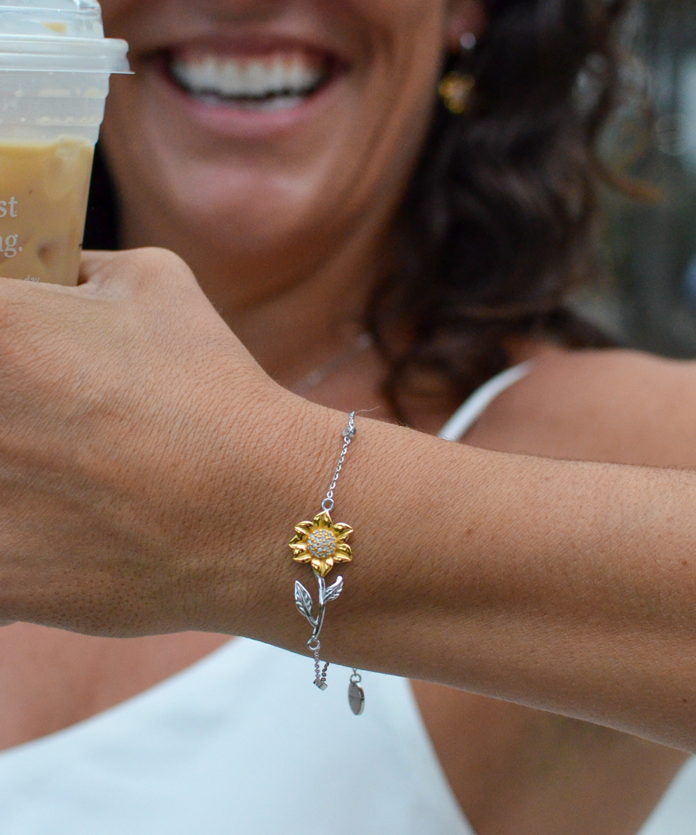 Stand Tall & Find the Sunlight - Sunflower Bracelet