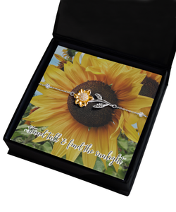 Stand Tall & Find the Sunlight - Sunflower Bracelet